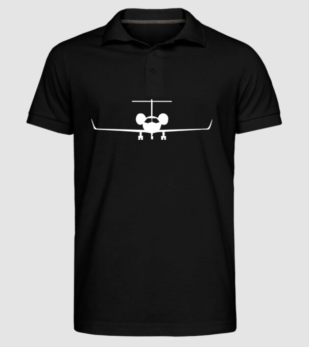 avion model negru pe tricou