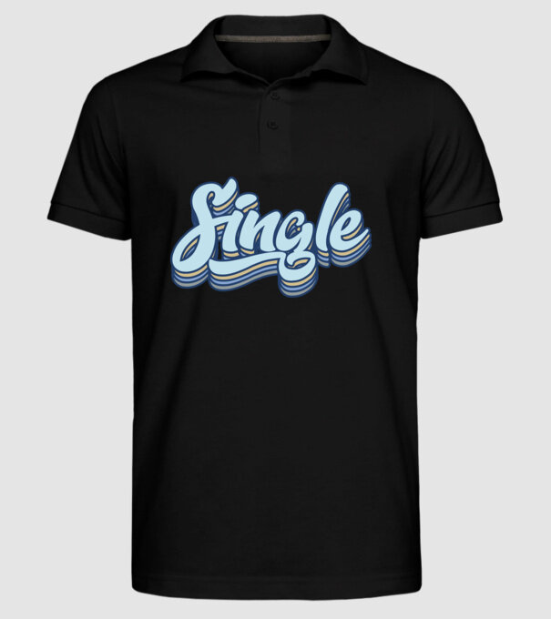 Retro single model negru pe tricou