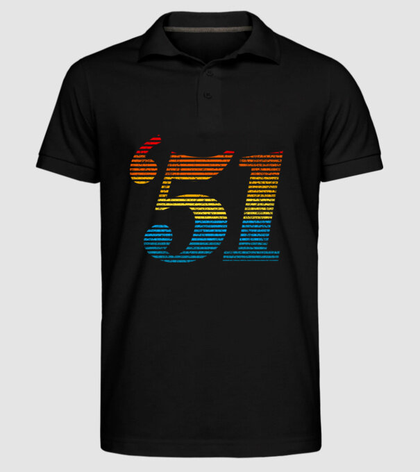 Retro Birthday 1951 model negru pe tricou