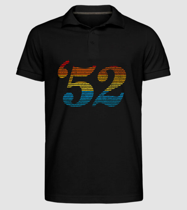 Retro Birthday 1952 model negru pe tricou