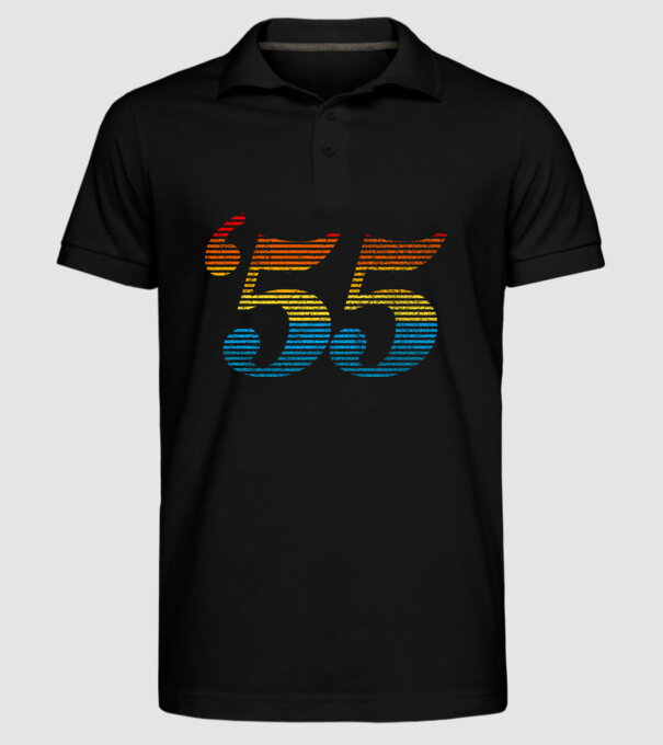 Retro Birthday 1955 model negru pe tricou