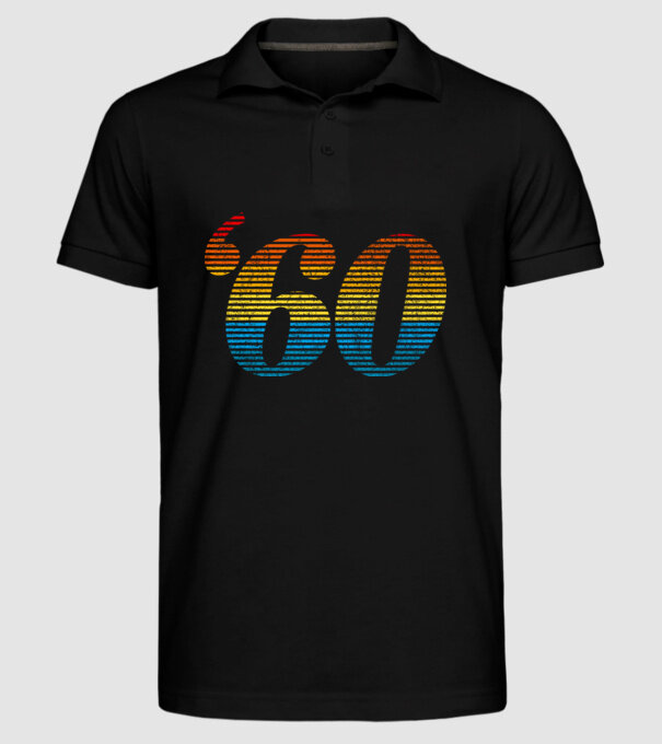 Retro Birthday 1960 model negru pe tricou