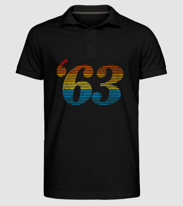 Retro Birthday 1963 model negru pe tricou