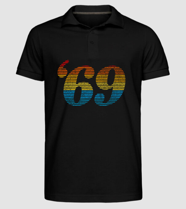 Retro Birthday 1969 model negru pe tricou