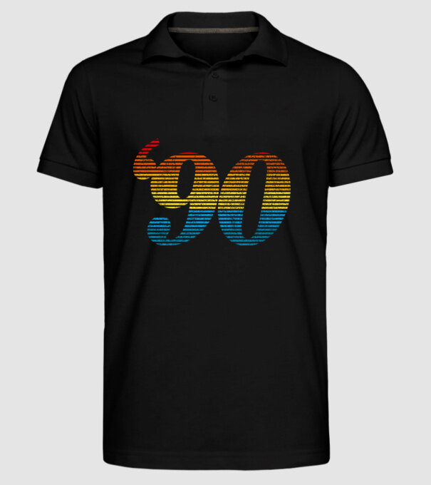 Retro Birthday 1990 model negru pe tricou