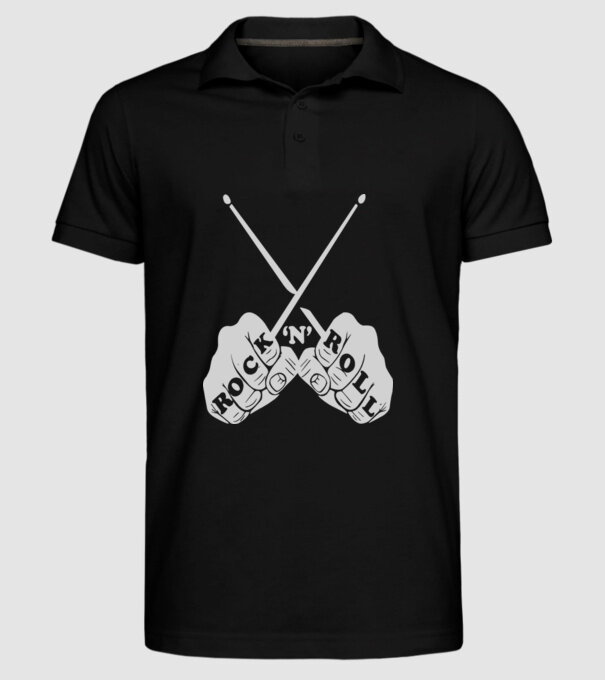 Rock-N-Roll model negru pe tricou