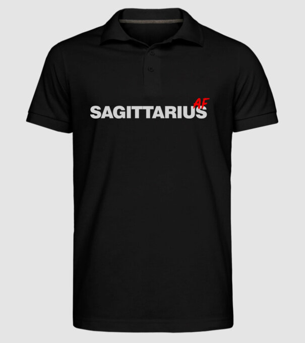 SAGITTARIUS as fuck model negru pe tricou