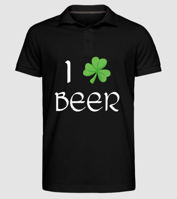 Shamrock beer model negru pe tricou
