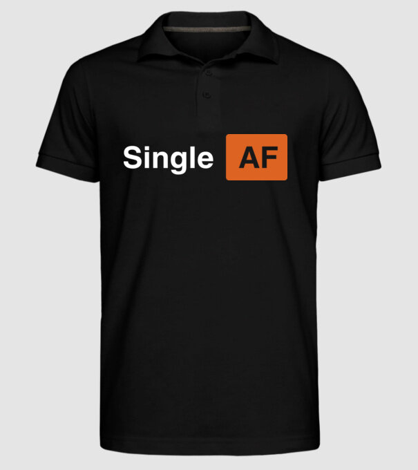 Single AF model negru pe tricou