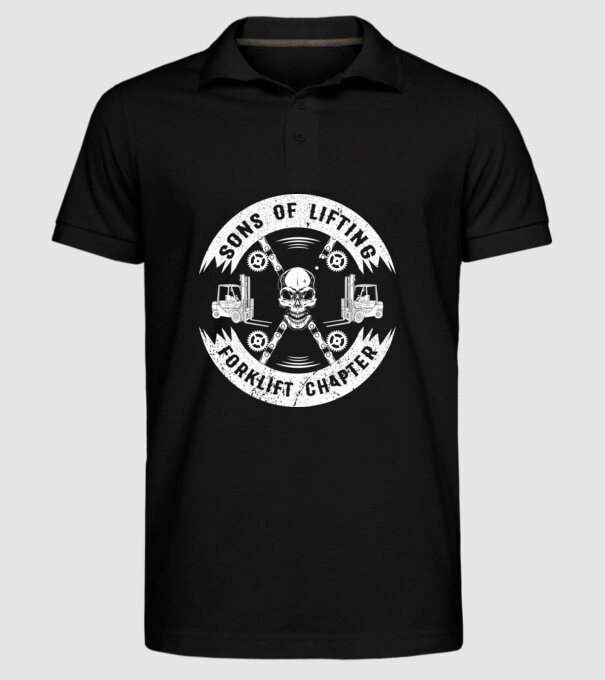 SONS OF LIFTING model negru pe tricou
