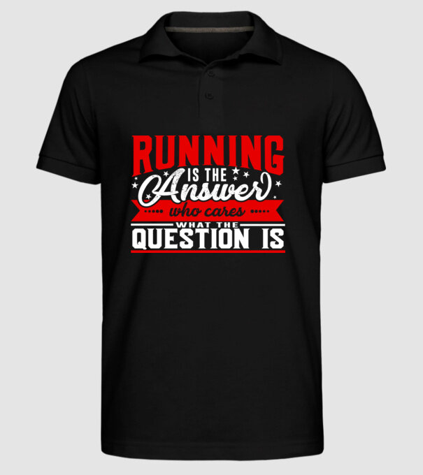 Sport is the answer ATLET model negru pe tricou