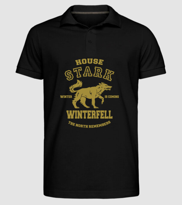 stark model negru pe tricou
