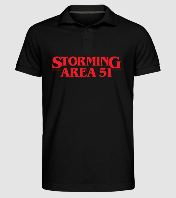 storming area 51 things model negru pe tricou