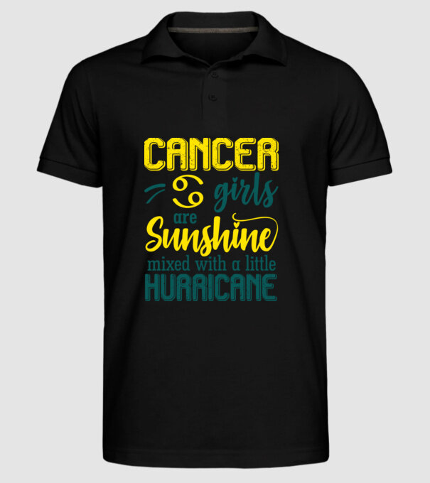 Sunshine with Hurricane CANCER model negru pe tricou