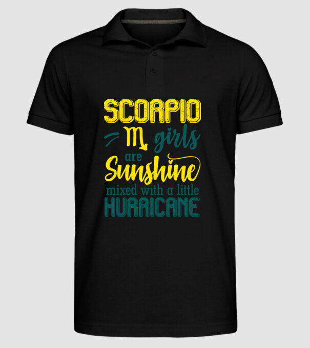 Sunshine with Hurricane SCORPIO model negru pe tricou