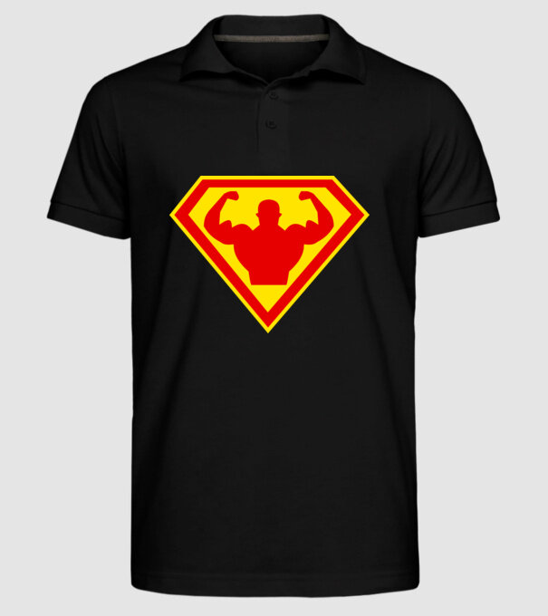 Superom model negru pe tricou