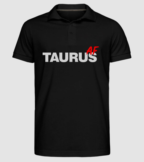TAURUS as fuck model negru pe tricou