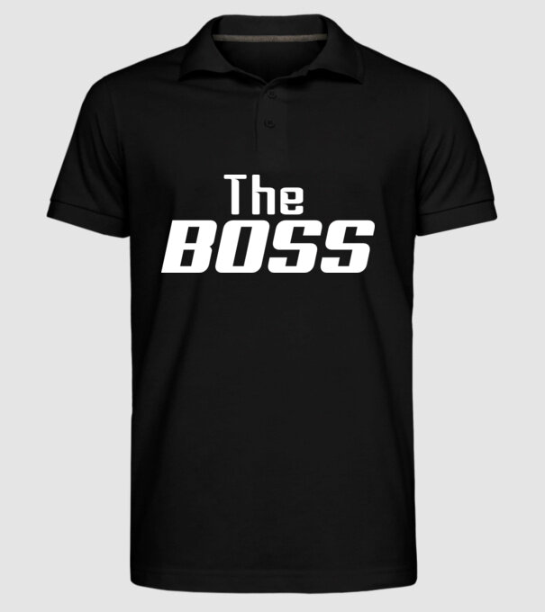 The Boss model negru pe tricou