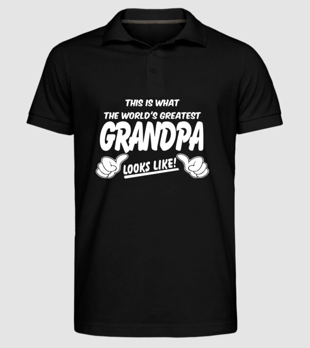This is what the worlds greatest grandpa model negru pe tricou