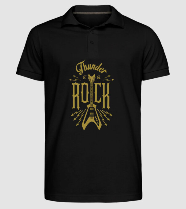 Thunder Rock model negru pe tricou
