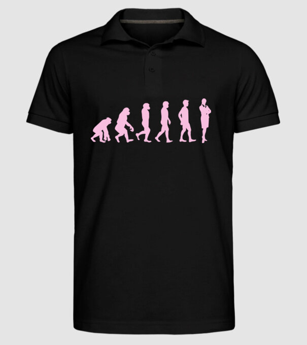 femeie de afaceri evoluție model negru pe tricou