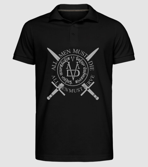 Valar Morghulis model negru pe tricou