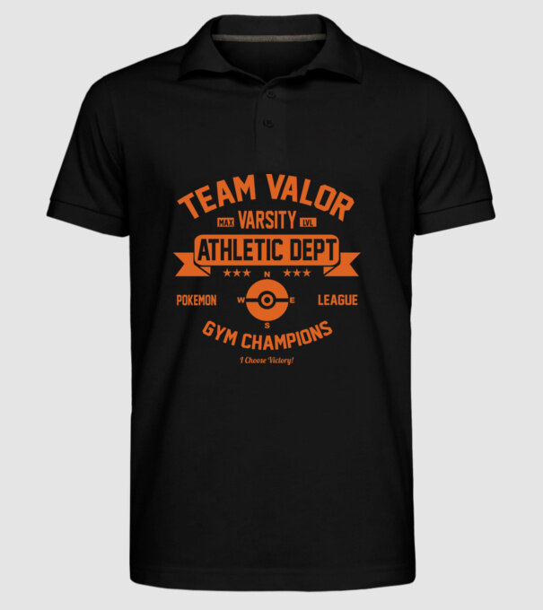 Valor champions model negru pe tricou