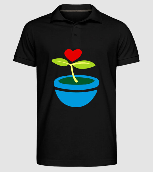 Floricică model negru pe tricou