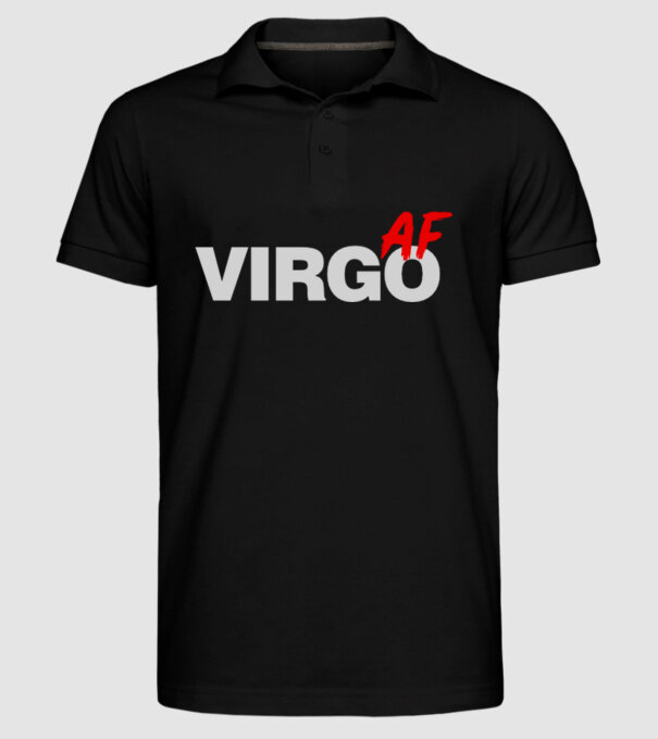 VIRGO as fuck model negru pe tricou