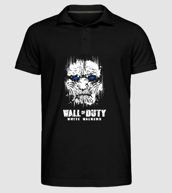 Wall Of Duty model negru pe tricou
