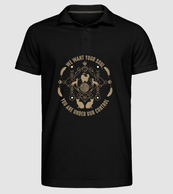 We want your soul model negru pe tricou