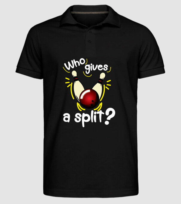 Who gives a split model negru pe tricou