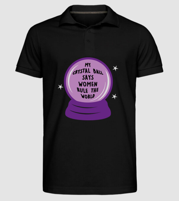 Women rule the world model negru pe tricou