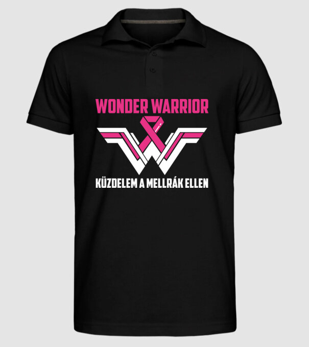 WONDER WARRIOR model negru pe tricou