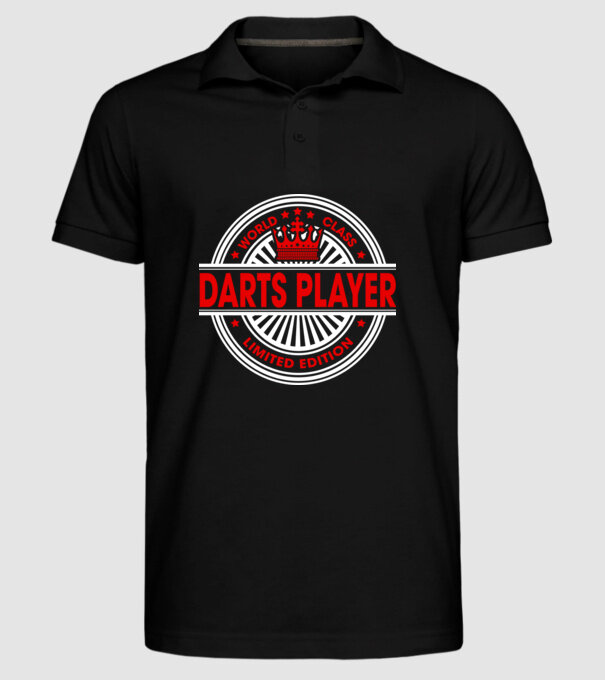 World class DARTS model negru pe tricou