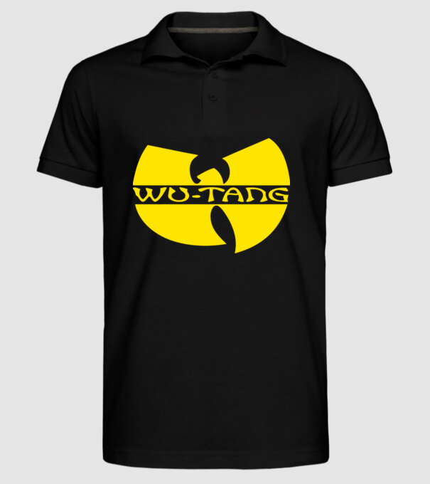 wu tang logo model negru pe tricou
