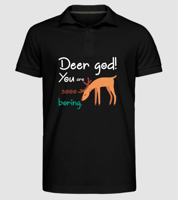 You = boring model negru pe tricou