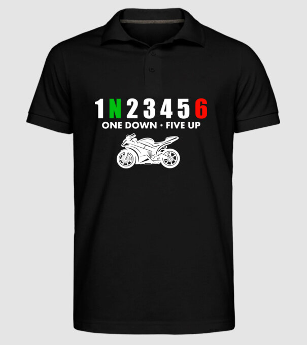 1N23456 model negru pe tricou
