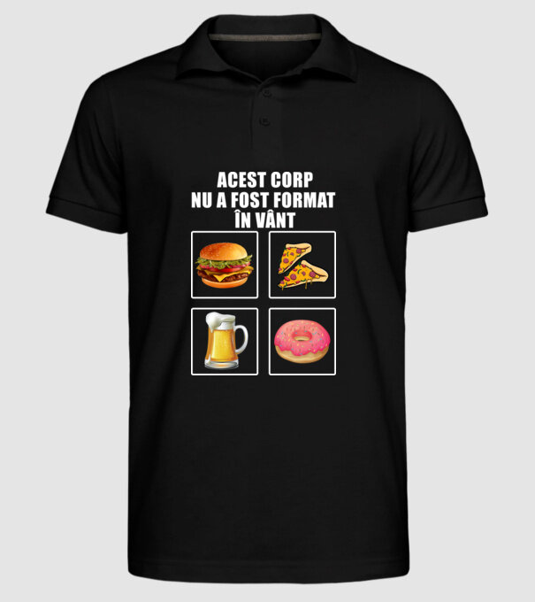 acest corp nu a fost format în vânt model negru pe tricou