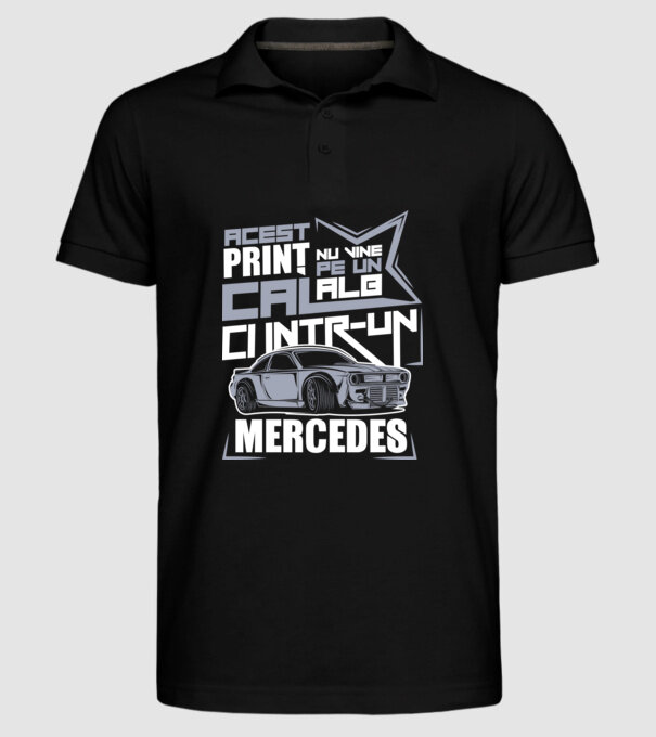 Acest prinț nu vine pe un cal alb, ci într-un Mercedes model negru pe tricou