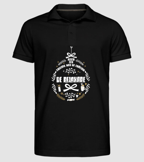 acesta este tricoul meu de Crăciun_ de relaxare model negru pe tricou