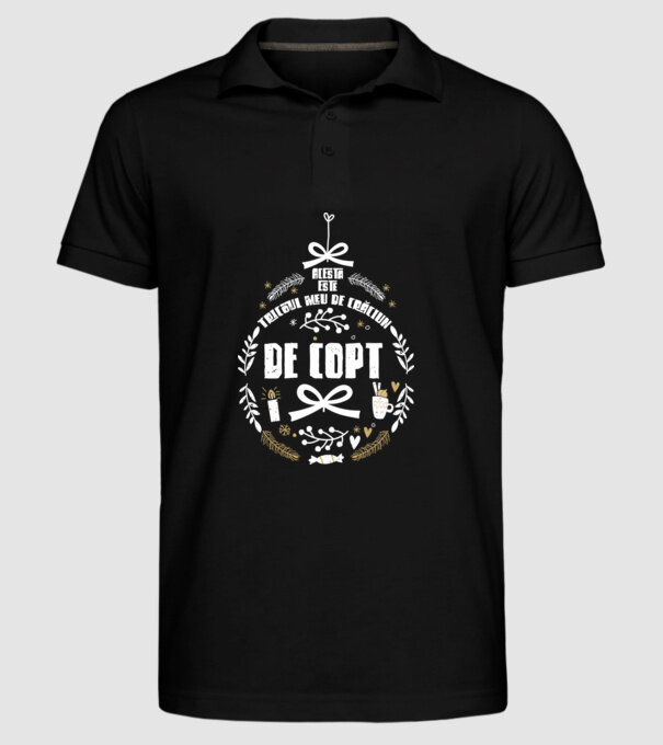 acesta este tricoul meu de Crăciun_de copt model negru pe tricou