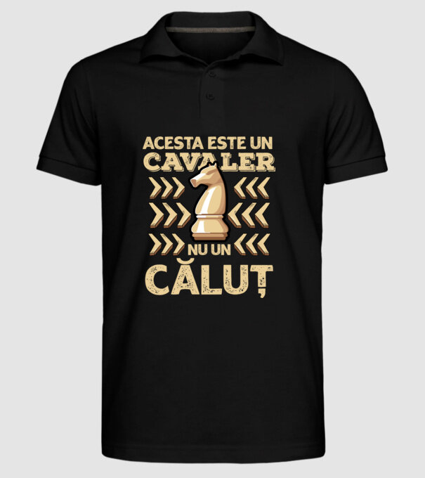 Acesta este un cavaler, nu un căluț model negru pe tricou