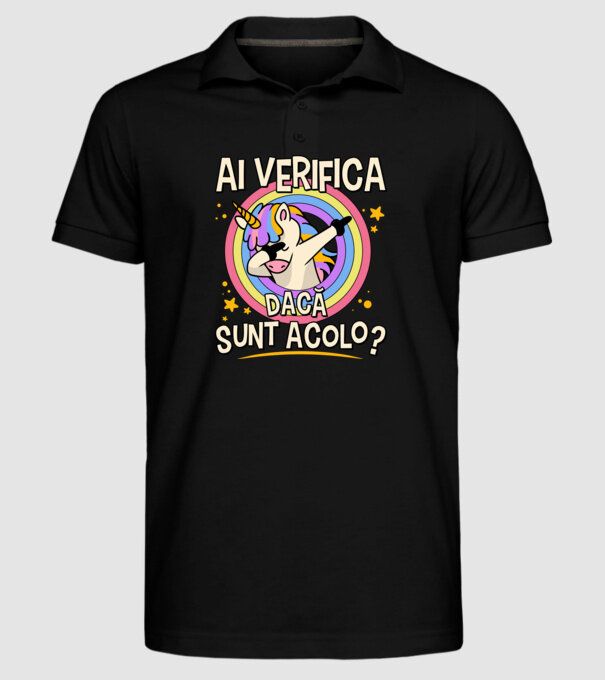 Ai verifica dacă sunt acolo? model negru pe tricou