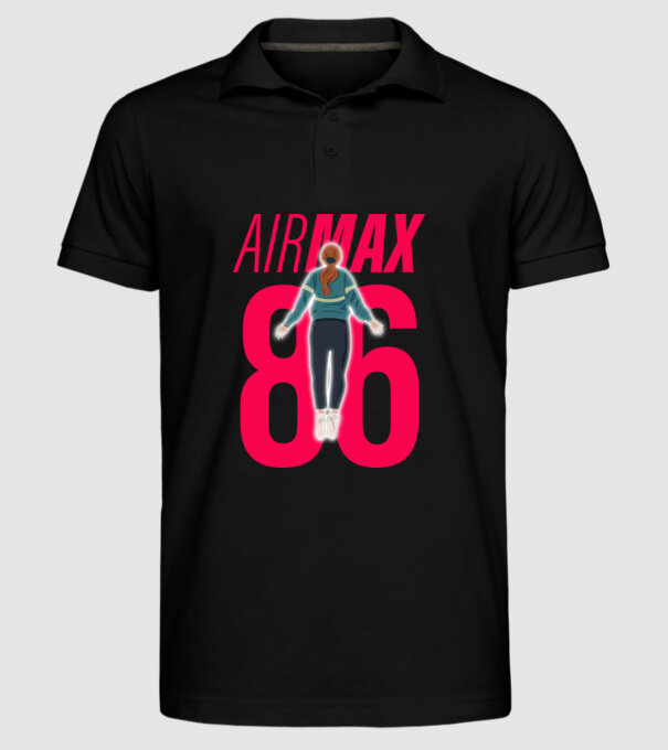 air max 86 stranger things model negru pe tricou