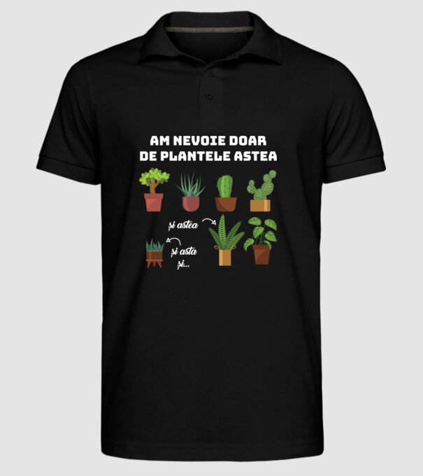 am nevoie doar de plantele astea model negru pe tricou
