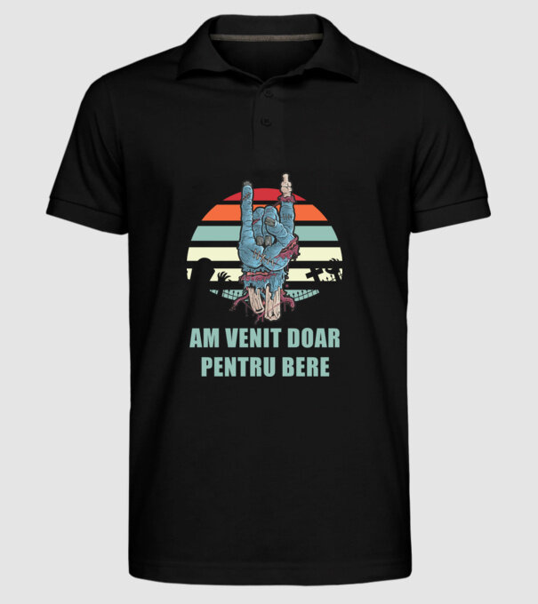 Am venit doar pentru bere model negru pe tricou