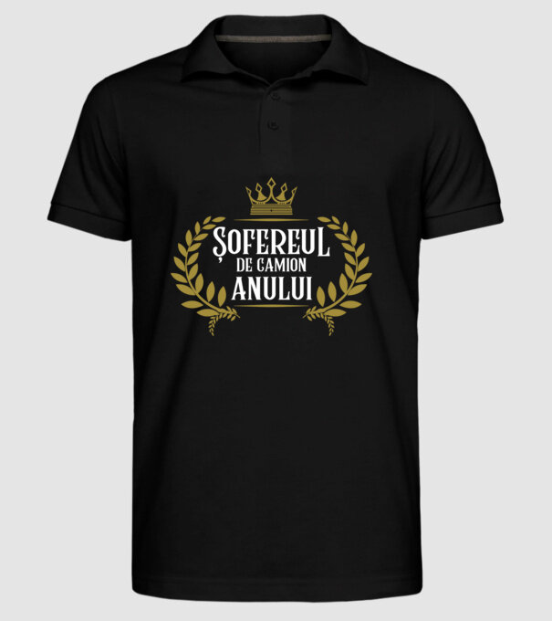 Anului Șofereul de camion model negru pe tricou
