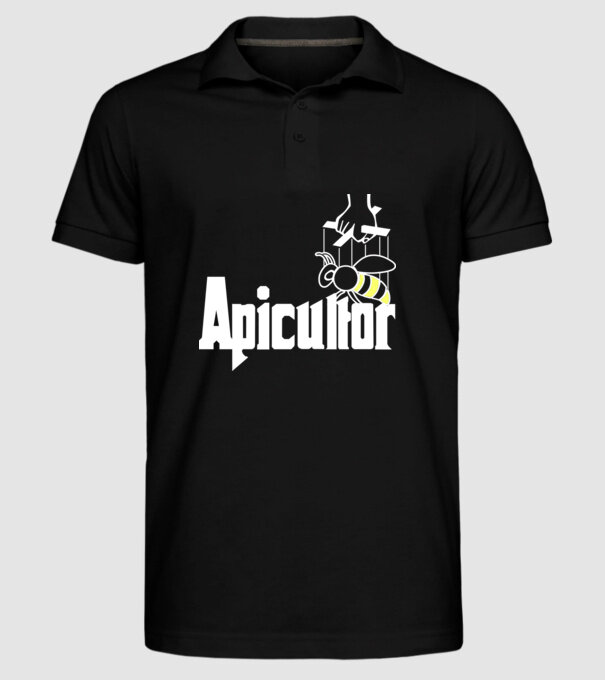 apicultor model negru pe tricou
