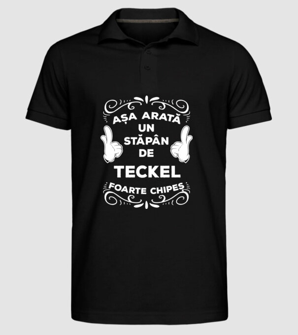Așa arată un stăpân de Teckel foarte chipeș model negru pe tricou